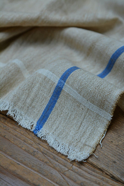 Beige Chambray Handwoven Cotton Handkerchiefs - metaphorracha