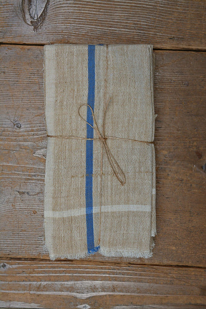 Beige Chambray Handwoven Cotton Handkerchiefs - metaphorracha