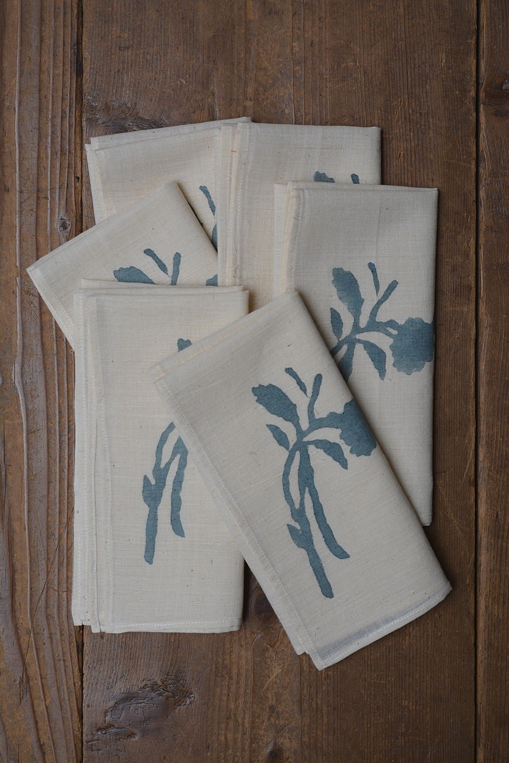 Block Printed Cotton Table Napkins - metaphorracha