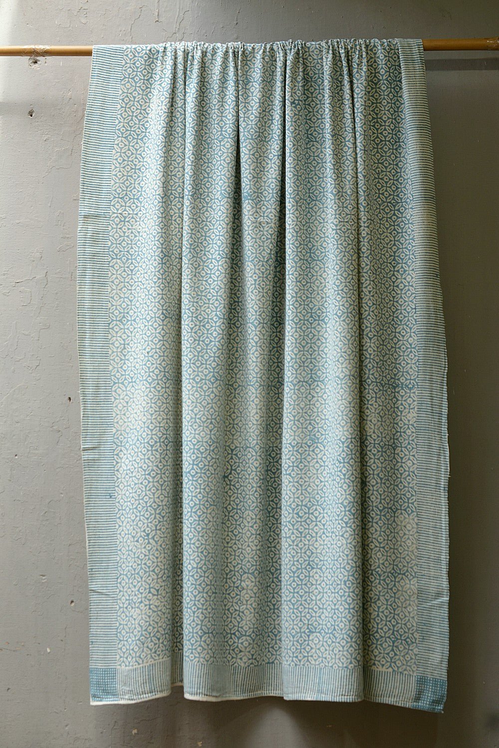Block - Printed Khadi Bedsheet - Orb - metaphorracha