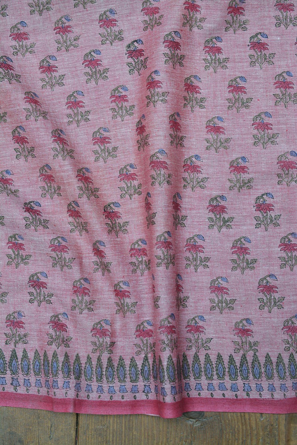 Block Printed Khadi Saree - Ciao Bella - metaphorracha