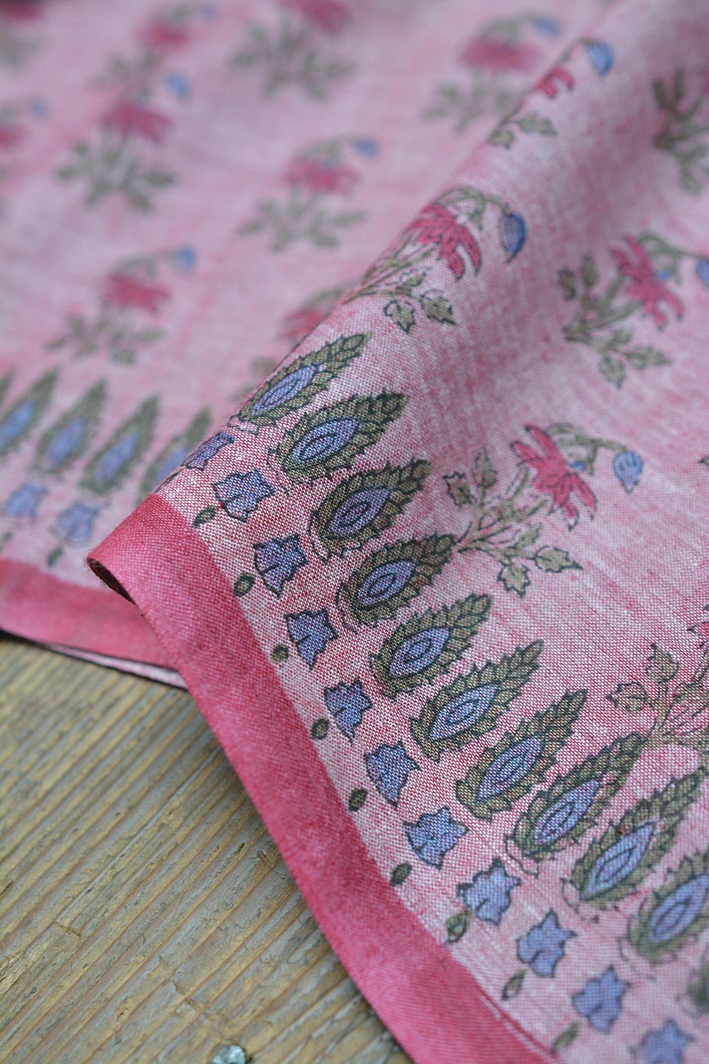 Block Printed Khadi Saree - Ciao Bella - metaphorracha