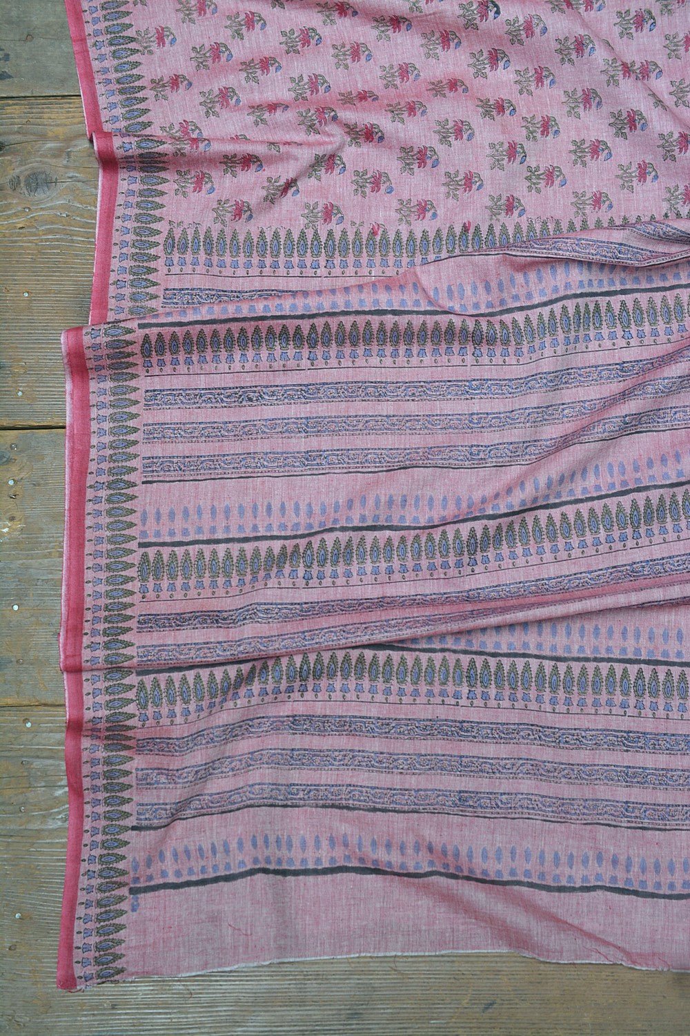 Block Printed Khadi Saree - Ciao Bella - metaphorracha