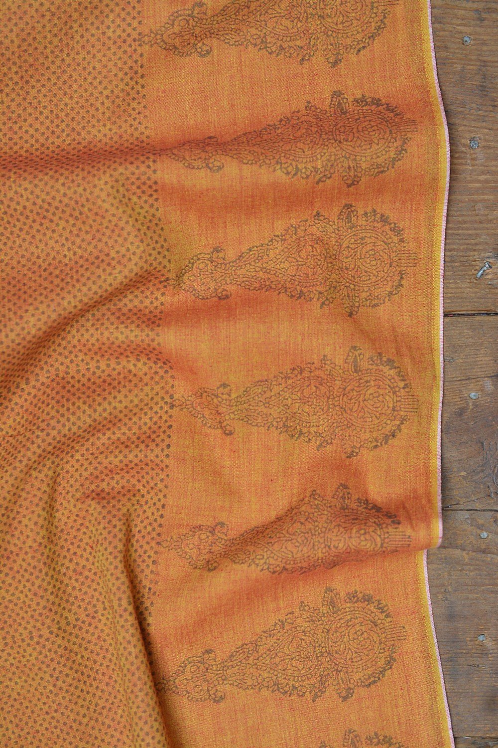Block-Printed Khadi Saree | Dotscape - metaphorracha