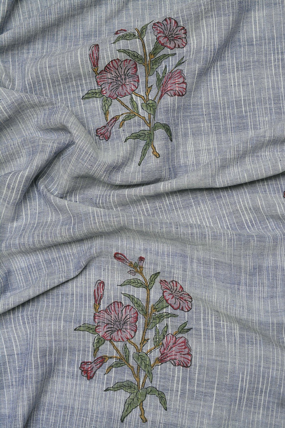 Block Printed Khadi Saree - Metropolitan - metaphorracha