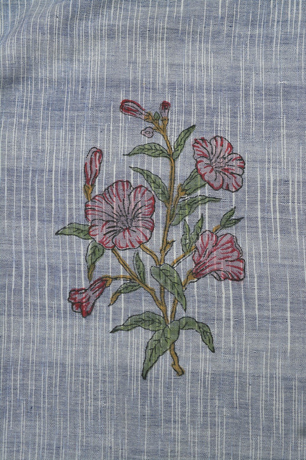 Block Printed Khadi Saree - Metropolitan - metaphorracha