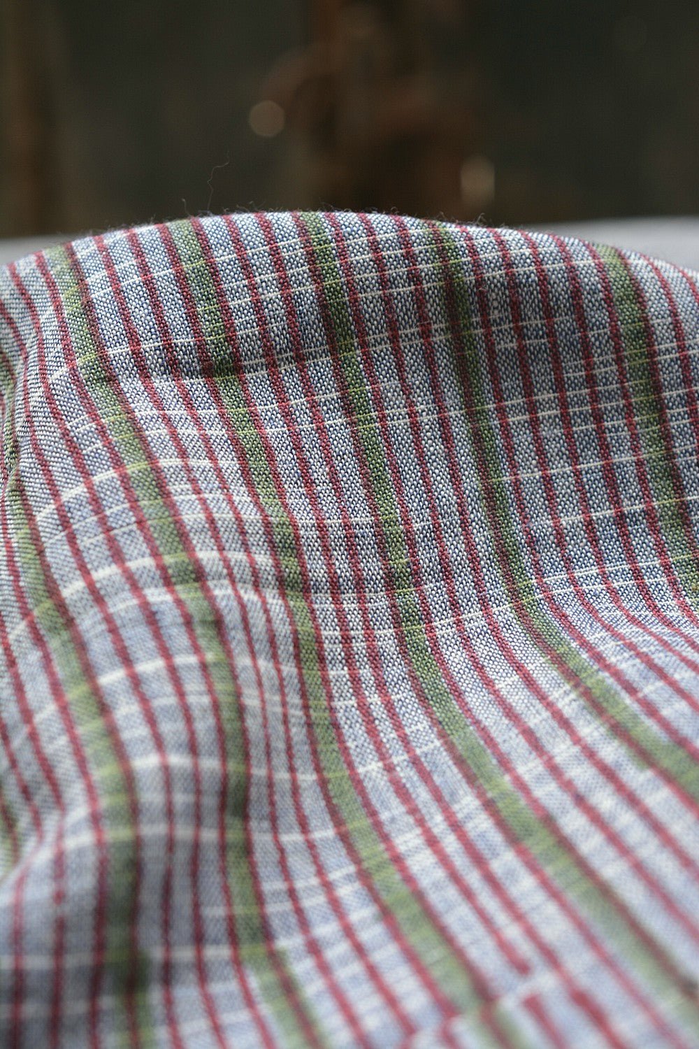 Block Printed Khadi Saree - Metropolitan - metaphorracha