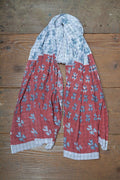 Block Printed Khadi Stole - Flora - metaphorracha