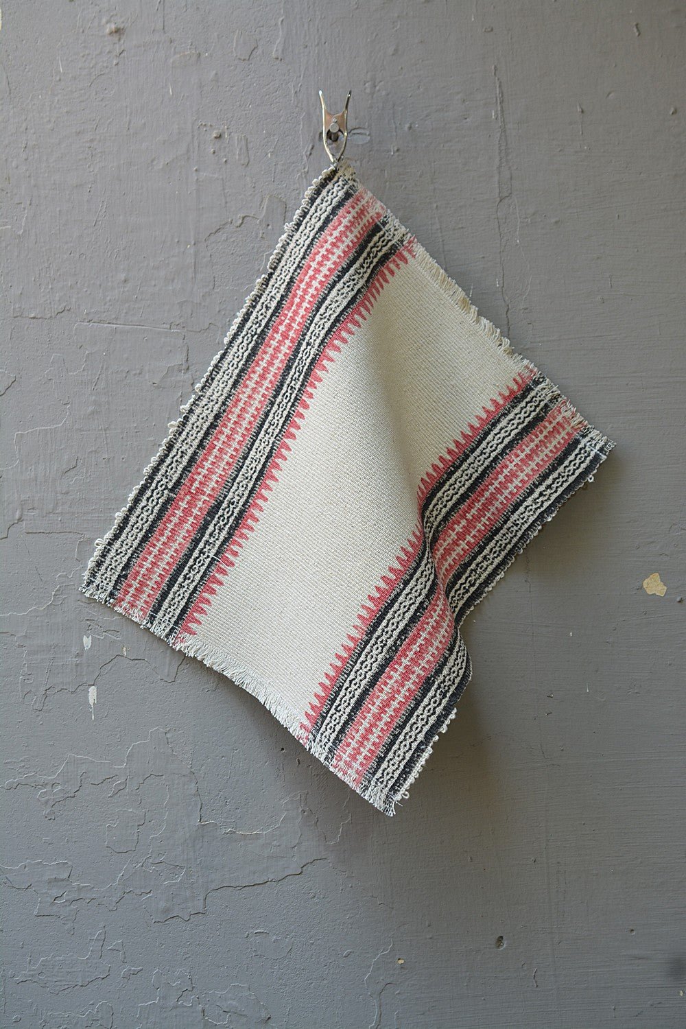 Block Printed Table Placemats - Black and Rose - metaphorracha