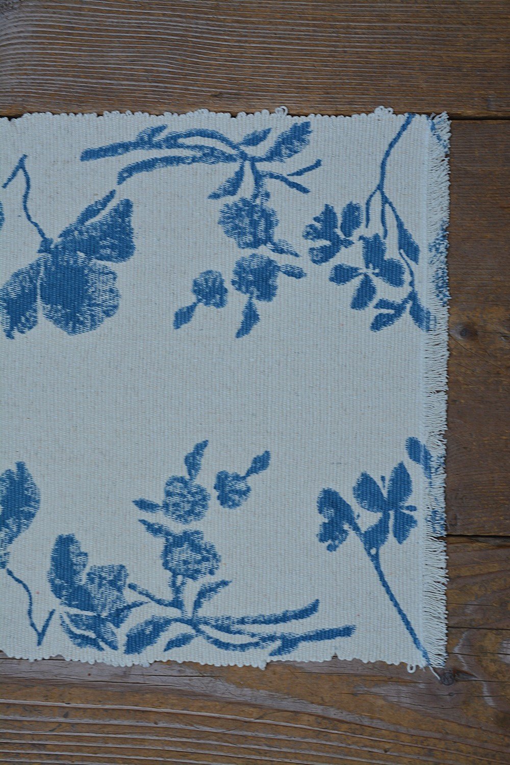 Block Printed Table Placemats - Fiji Blue - metaphorracha