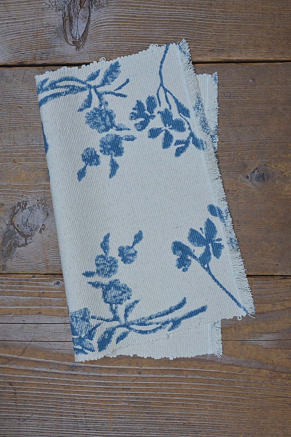 Block Printed Table Placemats - Fiji Blue - metaphorracha