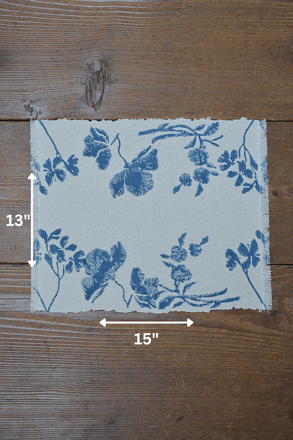Block Printed Table Placemats - Fiji Blue - metaphorracha