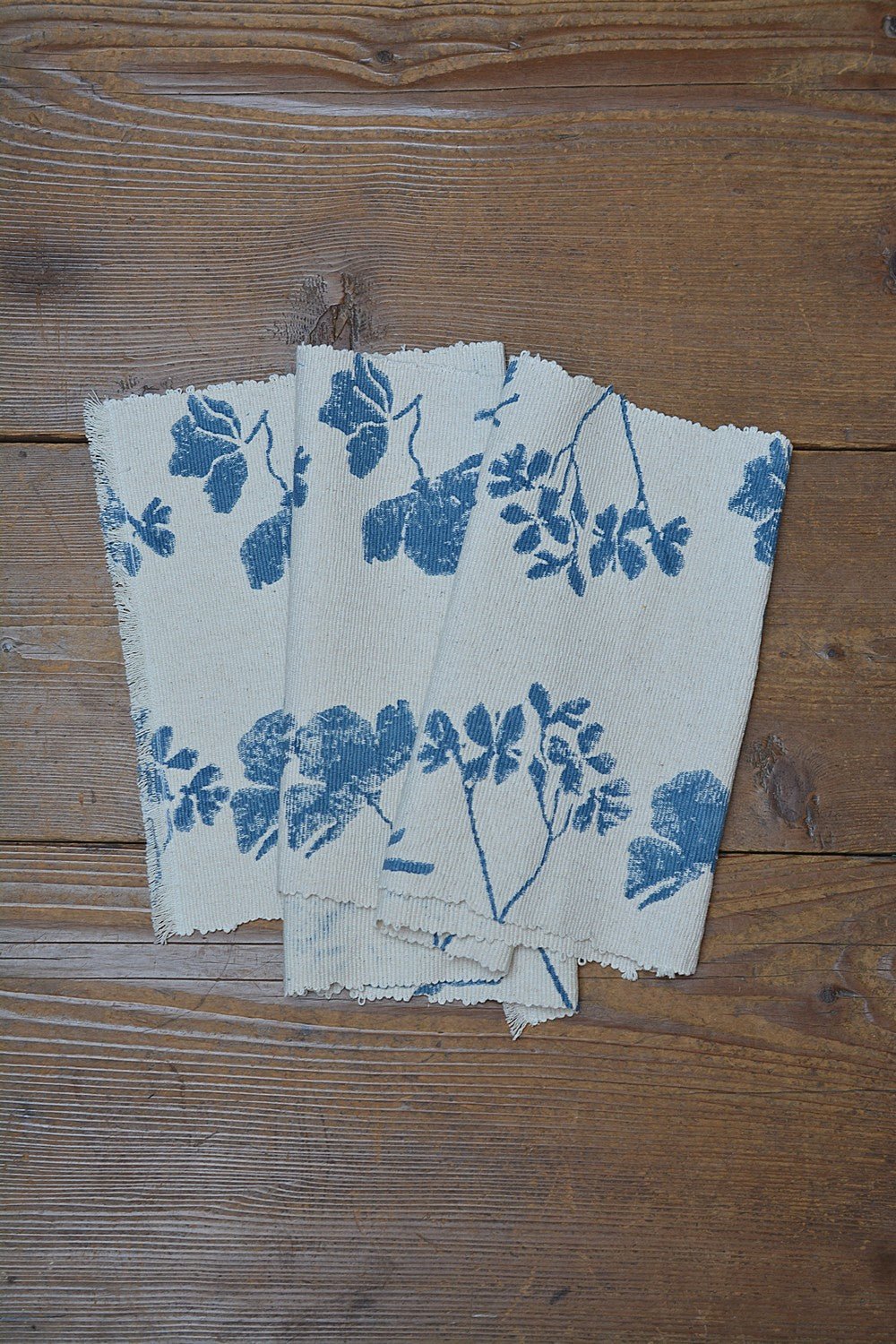 Block Printed Table Runner - Fiji Blue - metaphorracha