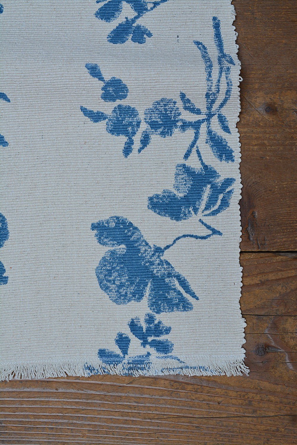 Block Printed Table Runner - Fiji Blue - metaphorracha