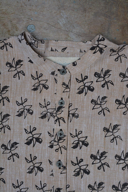 Bloom - Hand Block Printed Short Kurta - metaphorracha