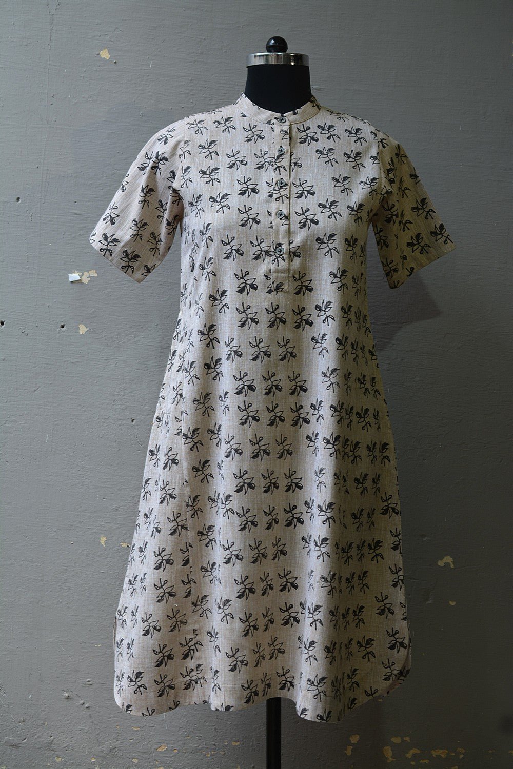 Bloom - Hand Block Printed Short Kurta - metaphorracha