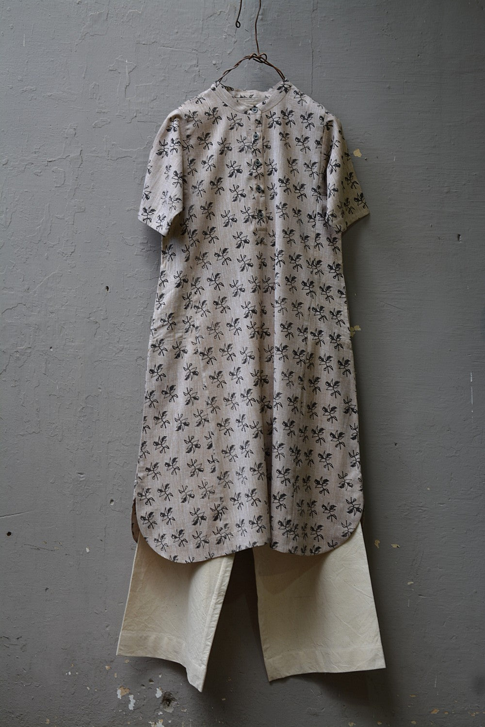 Bloom - Hand Block Printed Short Kurta - metaphorracha