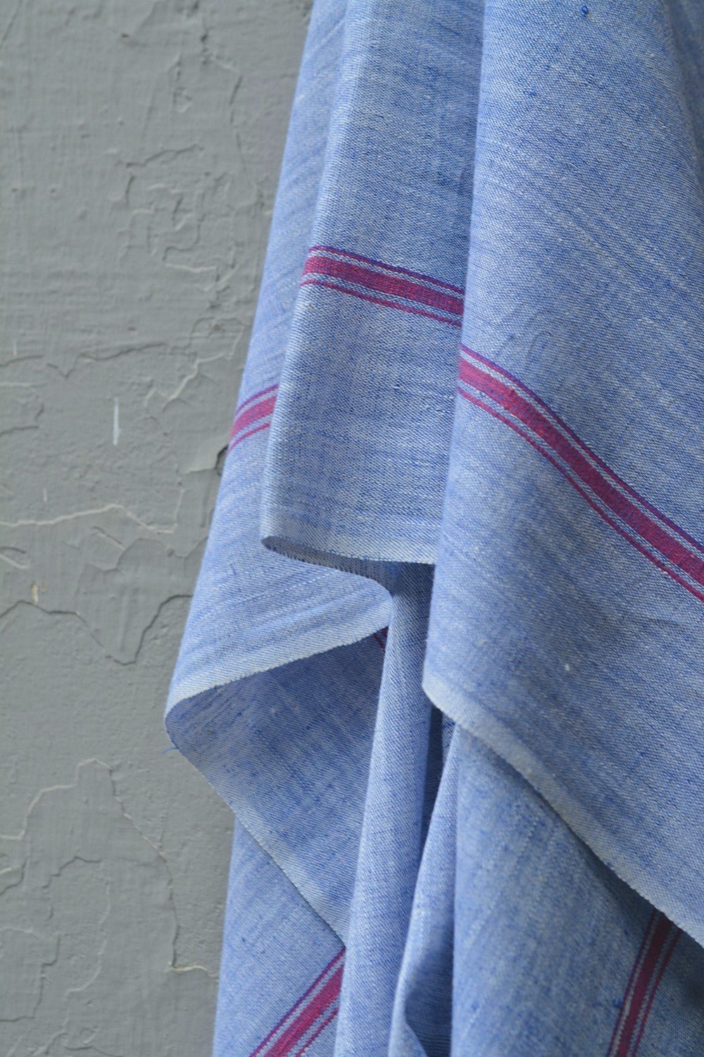 Blue Chambray - Handwoven Bath Towels - metaphorracha