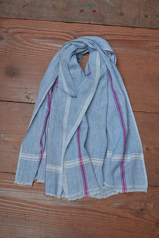 Blue Chambray - Handwoven Bath Towels - metaphorracha