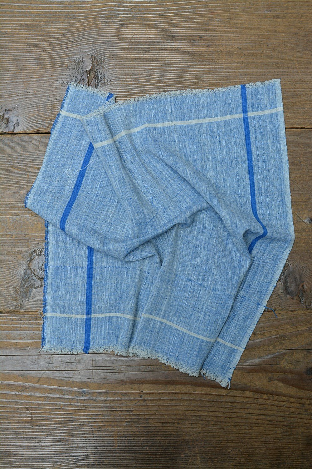 Blue Chambray Handwoven Cotton Handkerchiefs - metaphorracha