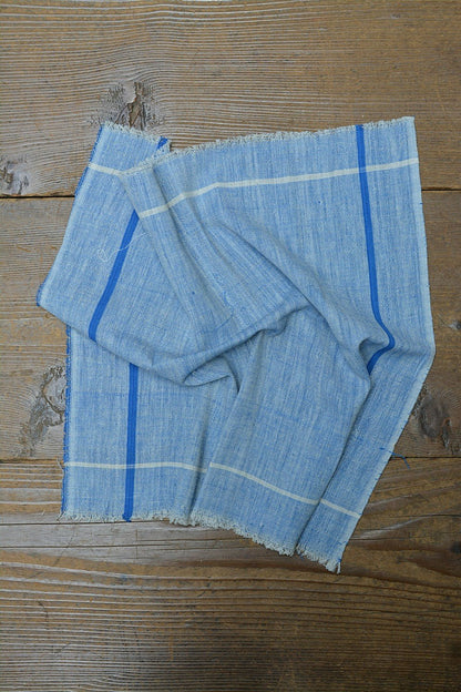 Blue Chambray Handwoven Cotton Handkerchiefs - metaphorracha