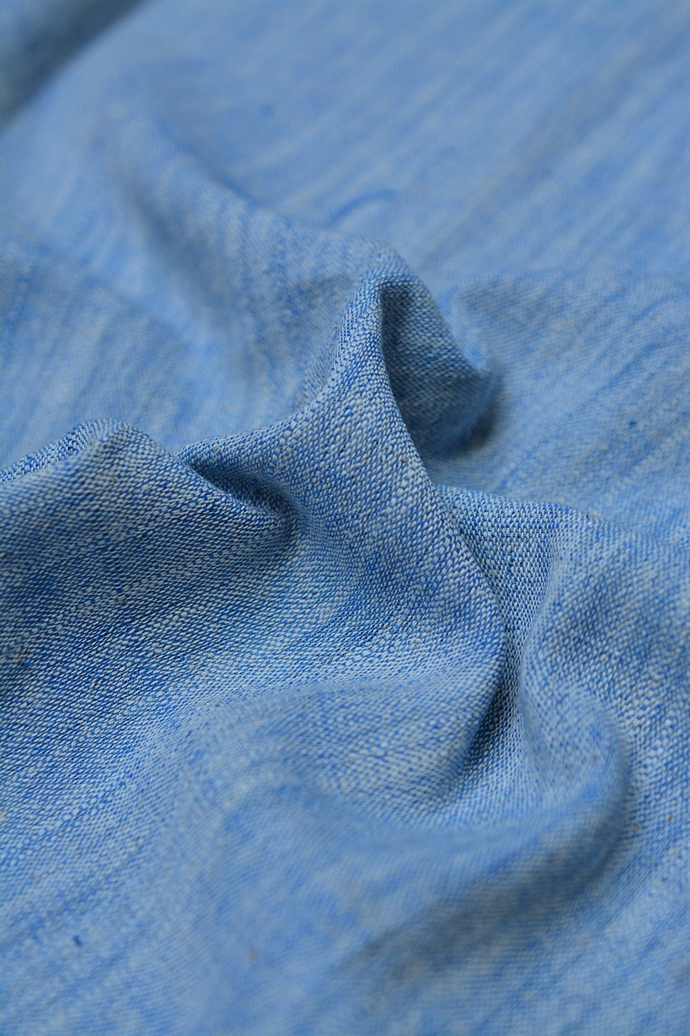 Blue Chambray Handwoven Cotton Handkerchiefs - metaphorracha