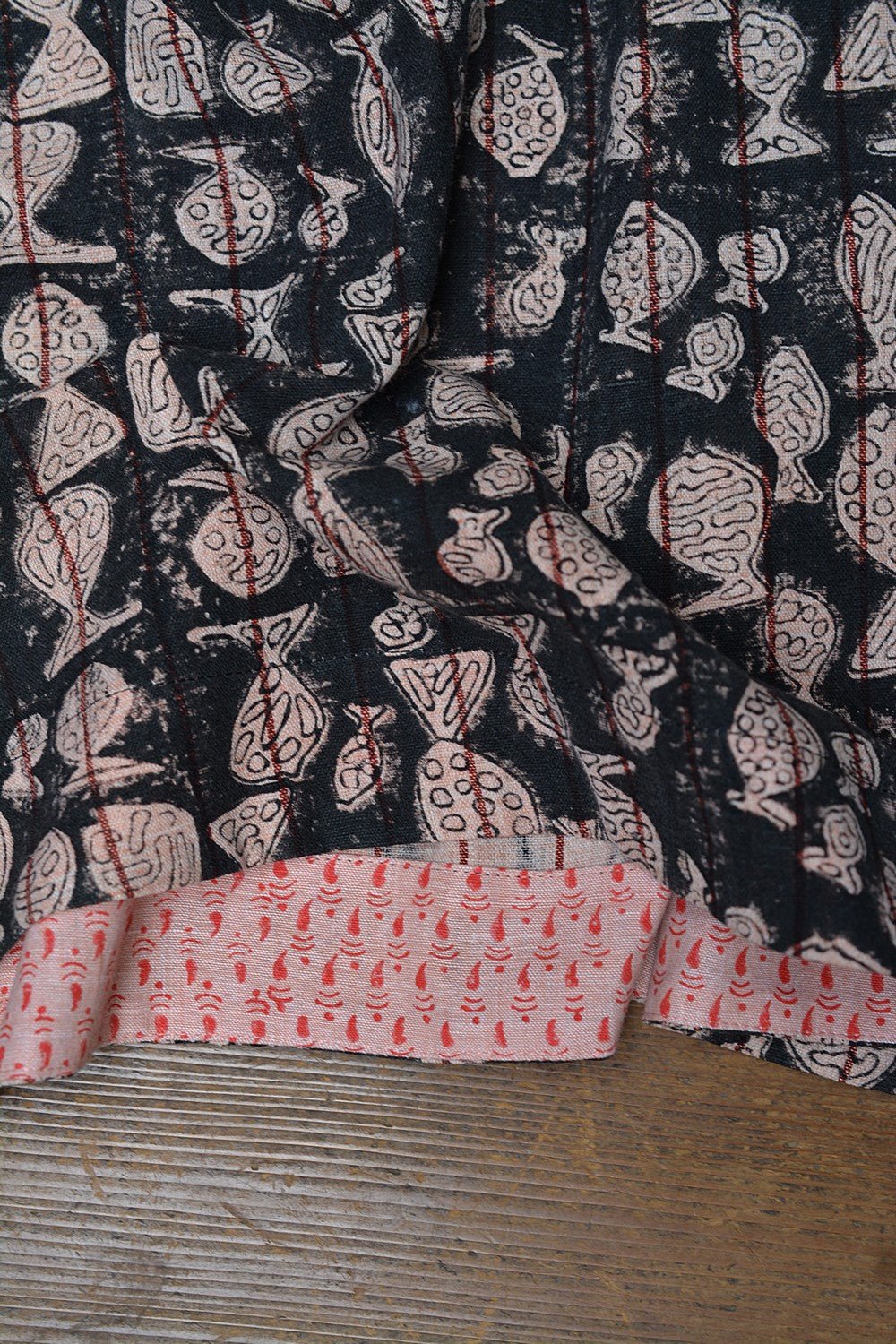 Fish - Hand Block Printed Dress - metaphorracha