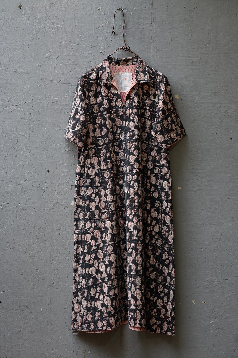 Fish - Hand Block Printed Dress - metaphorracha