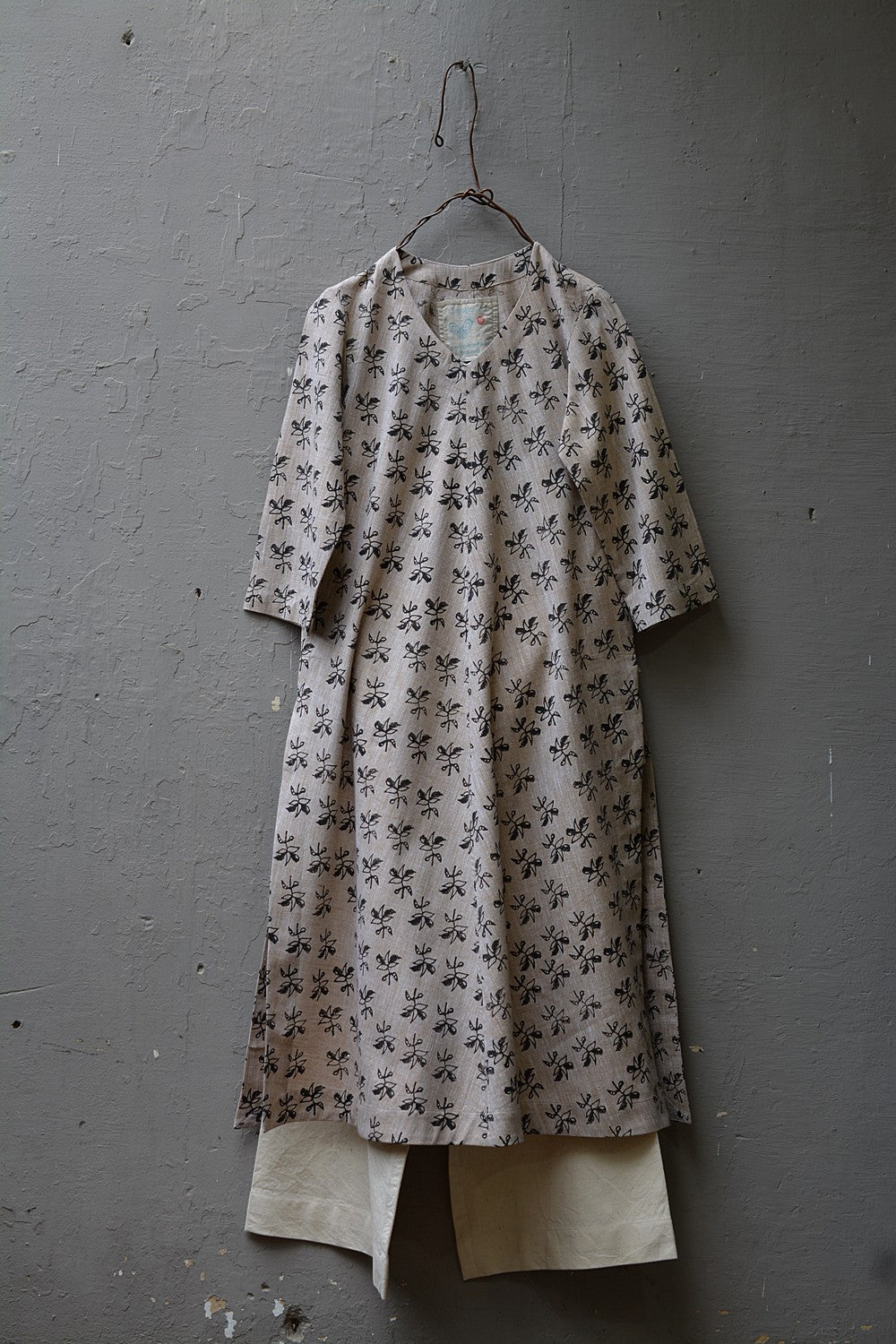 Flower - Hand Block Printed Kurta - metaphorracha