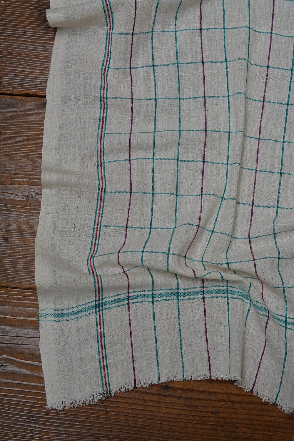 Green & Purple - Handloom Cotton Bath Towels - metaphorracha