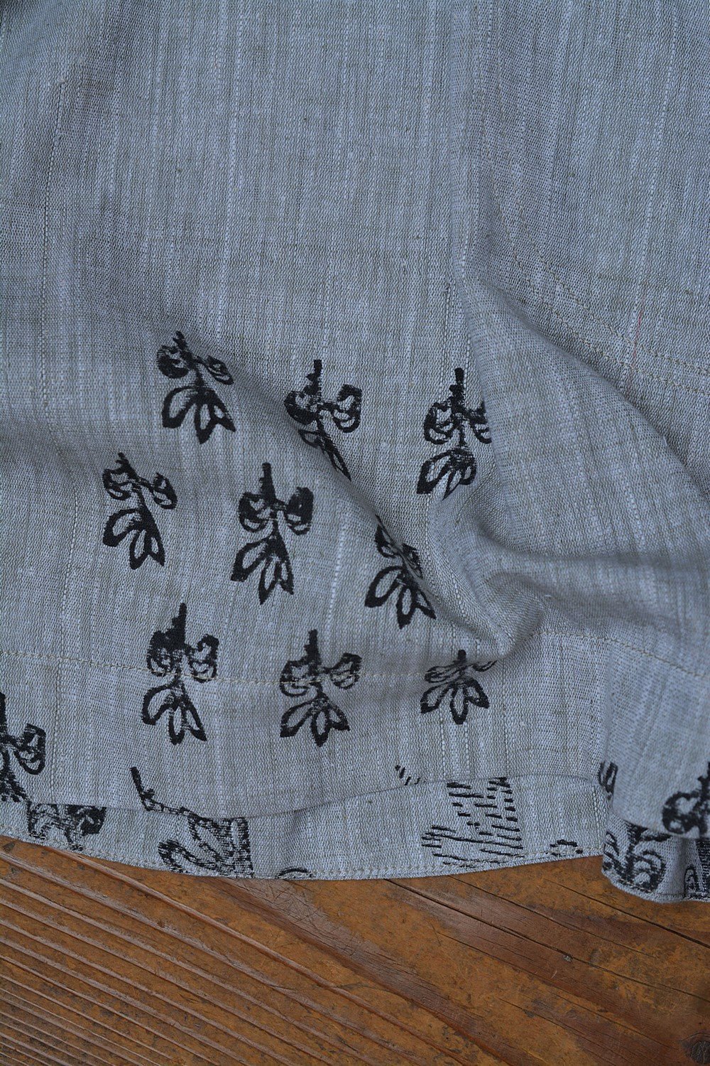 Hand Block Printed Khadi Tunic - Bunch - metaphorracha