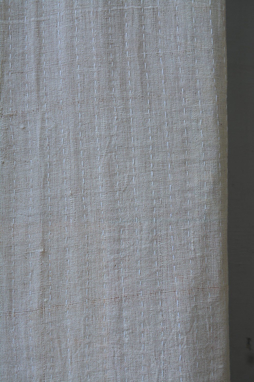 Hand-quilted Khadi Bedspread | Drift | 62" x 92" - metaphorracha