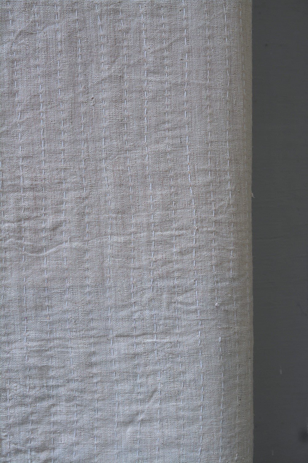 Hand-quilted Khadi Bedspread | Fold | 63" x 90" - metaphorracha