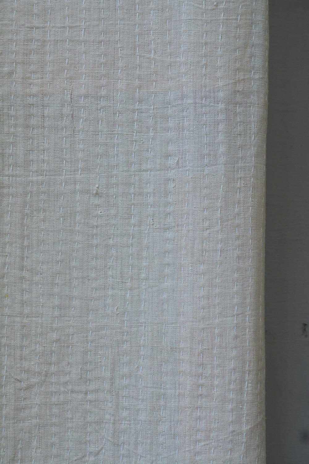 Hand-quilted Khadi Bedspread | Fold | 88" x 110" - metaphorracha