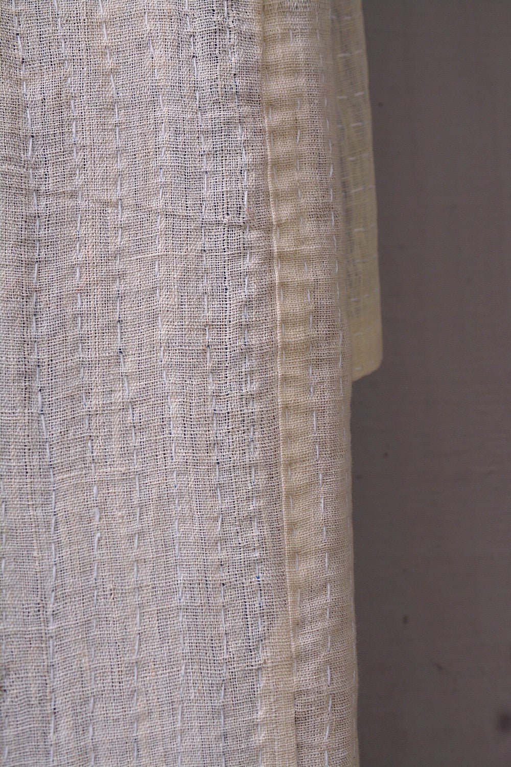 Hand - Quilted Khadi Bedspread | Layer | 61” x 91” - metaphorracha