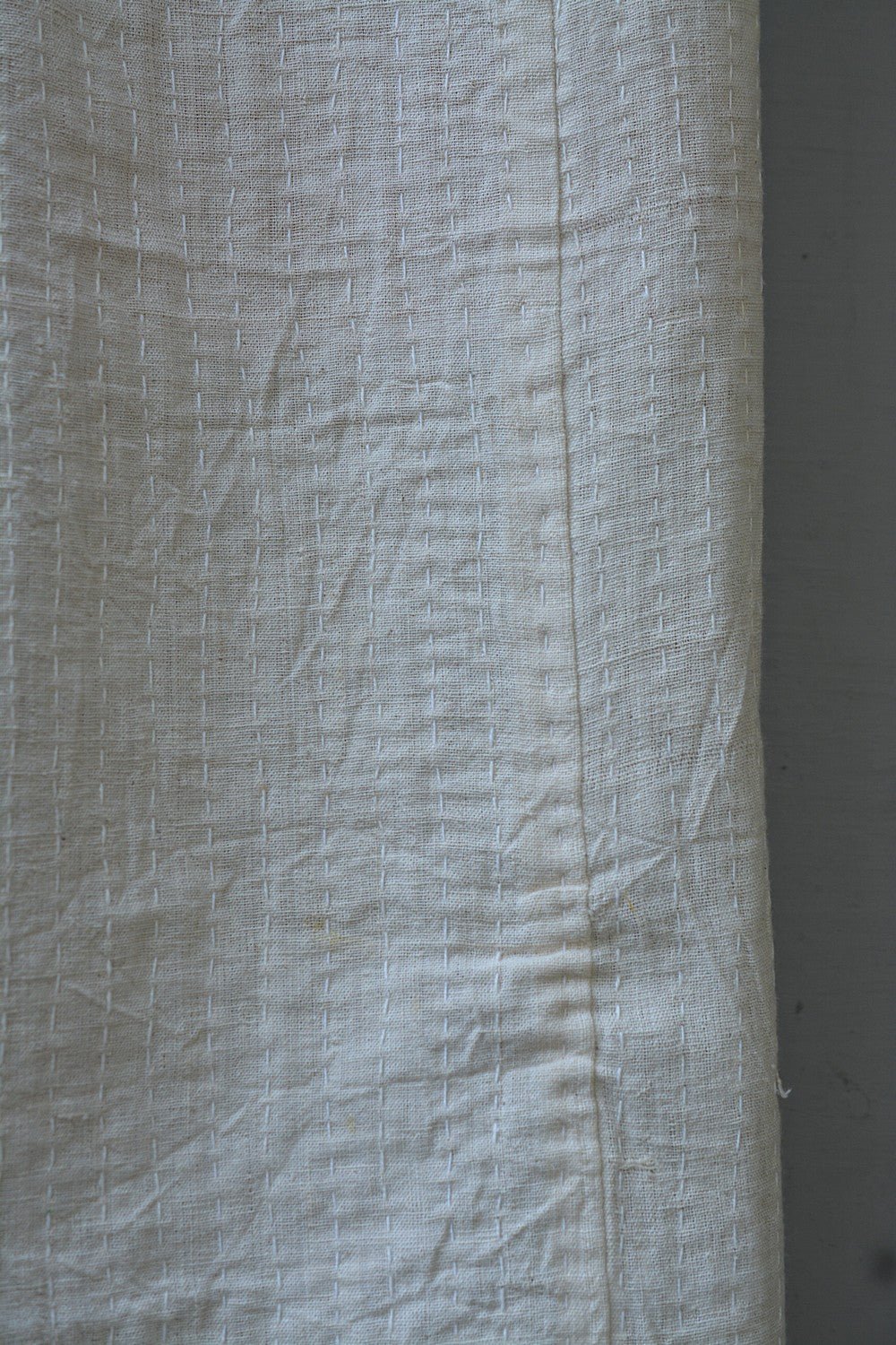 Hand-Quilted Khadi Bedspread | Layer | 62” x 90” - metaphorracha