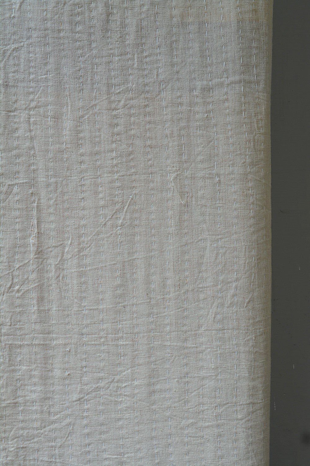 Hand-Quilted Khadi Bedspread | Propose | 62” x 90” - metaphorracha