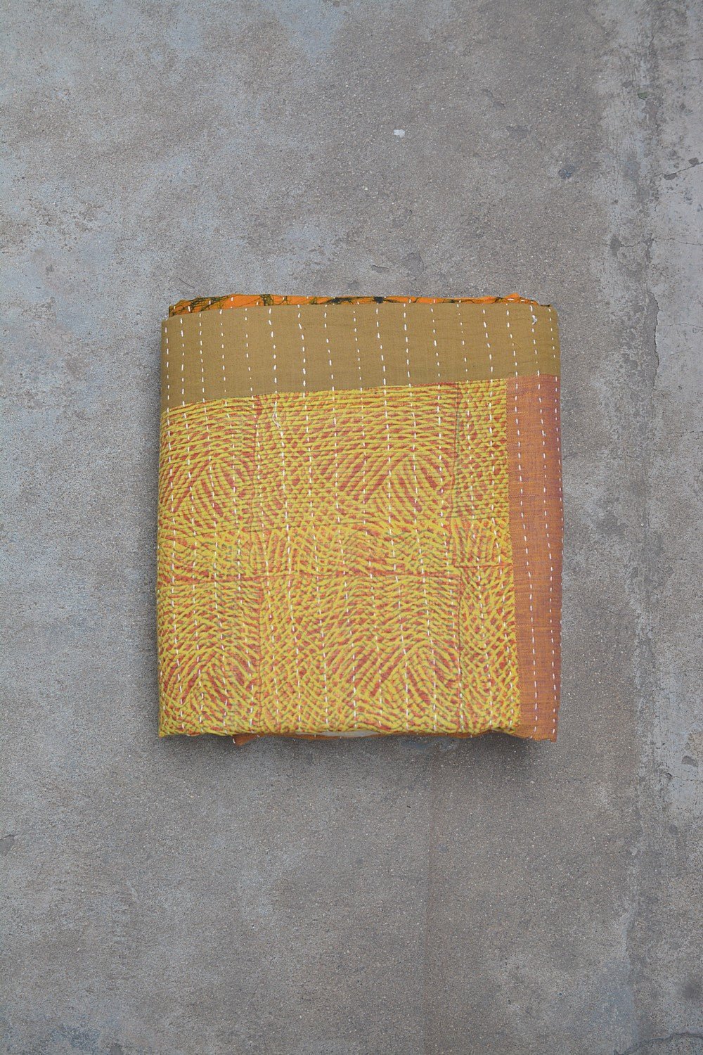 Hand-Quilted Khadi Bedspread | Purpose | 63” x 89” - metaphorracha
