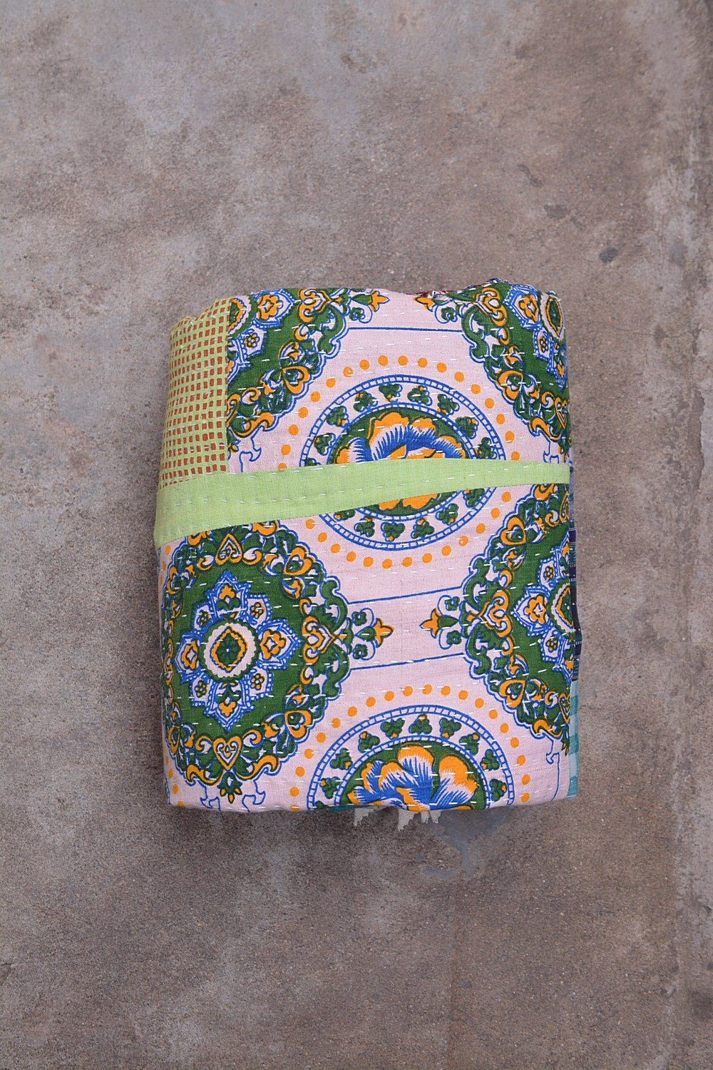 Hand - Quilted Khadi Bedspread | Seam | 94” x 108” - metaphorracha
