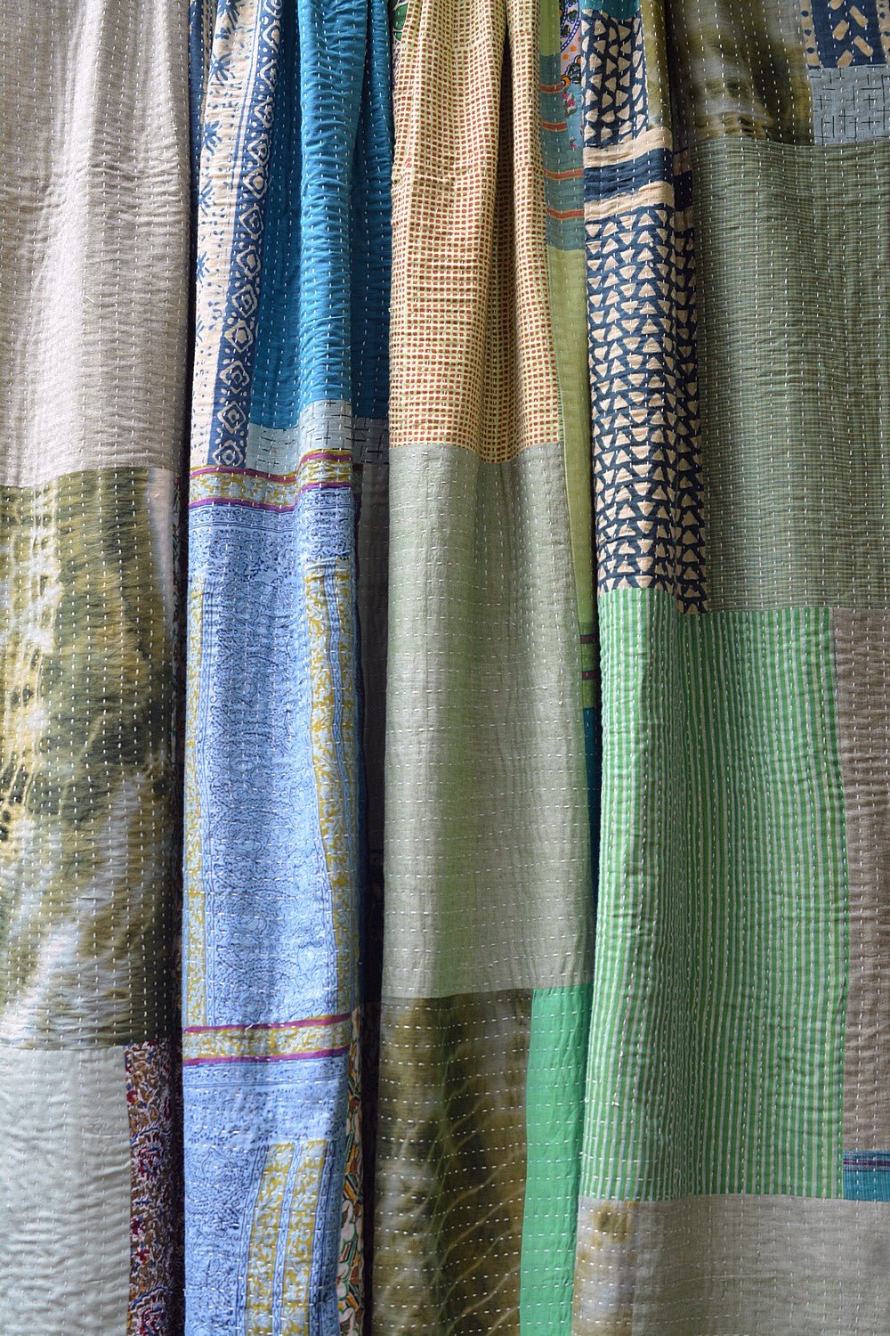 Hand - Quilted Khadi Bedspread | Seam | 94” x 108” - metaphorracha
