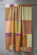 Hand-Quilted Khadi Bedspread | Stitch | 62” x 91” - metaphorracha
