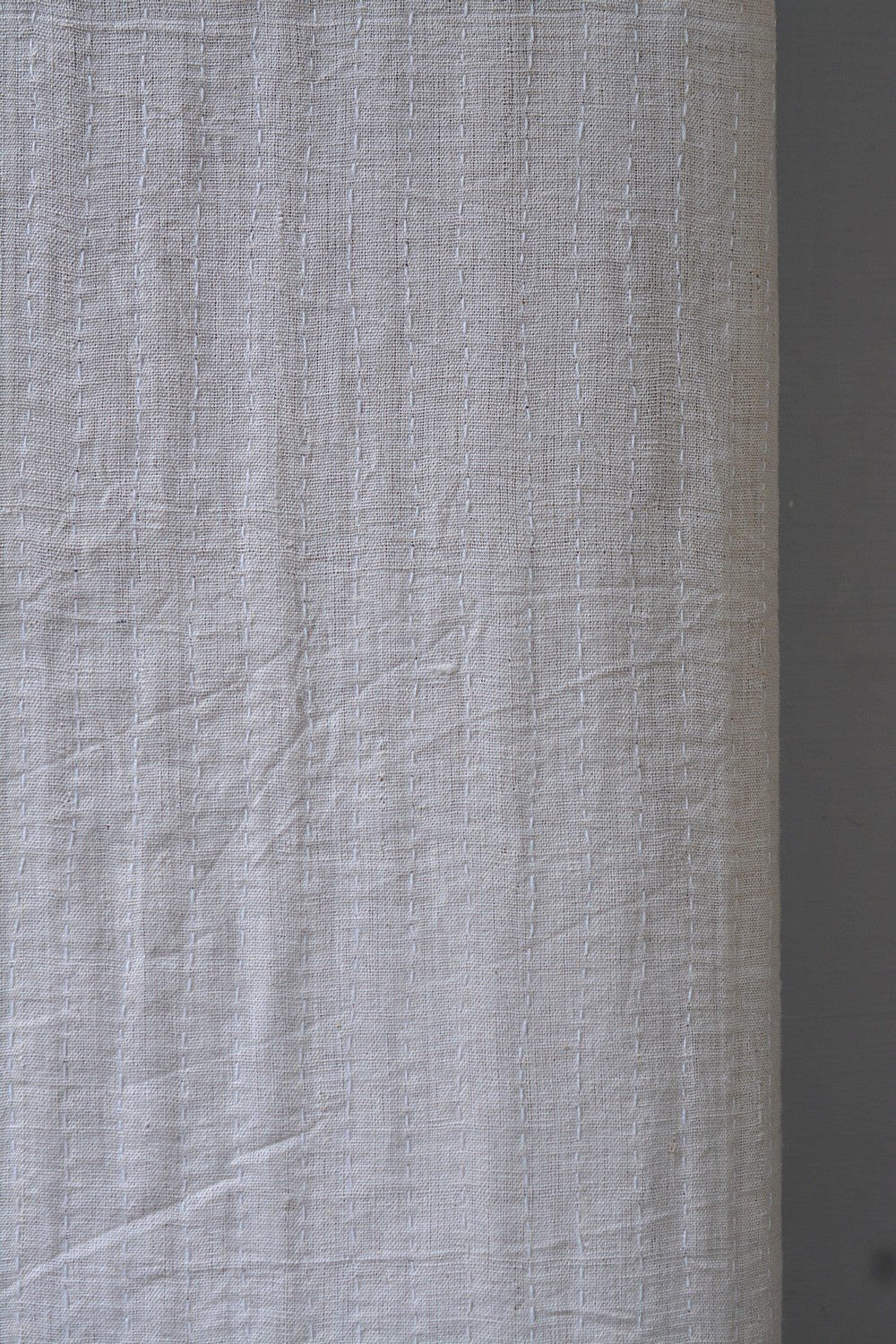 Hand-Quilted Khadi Bedspread | Stitch | 62” x 91” - metaphorracha
