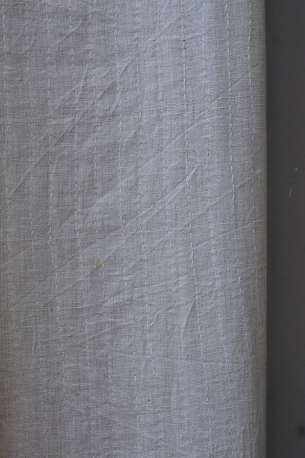 Hand-Quilted Khadi Bedspread | Stitch | 62” x 91” - metaphorracha