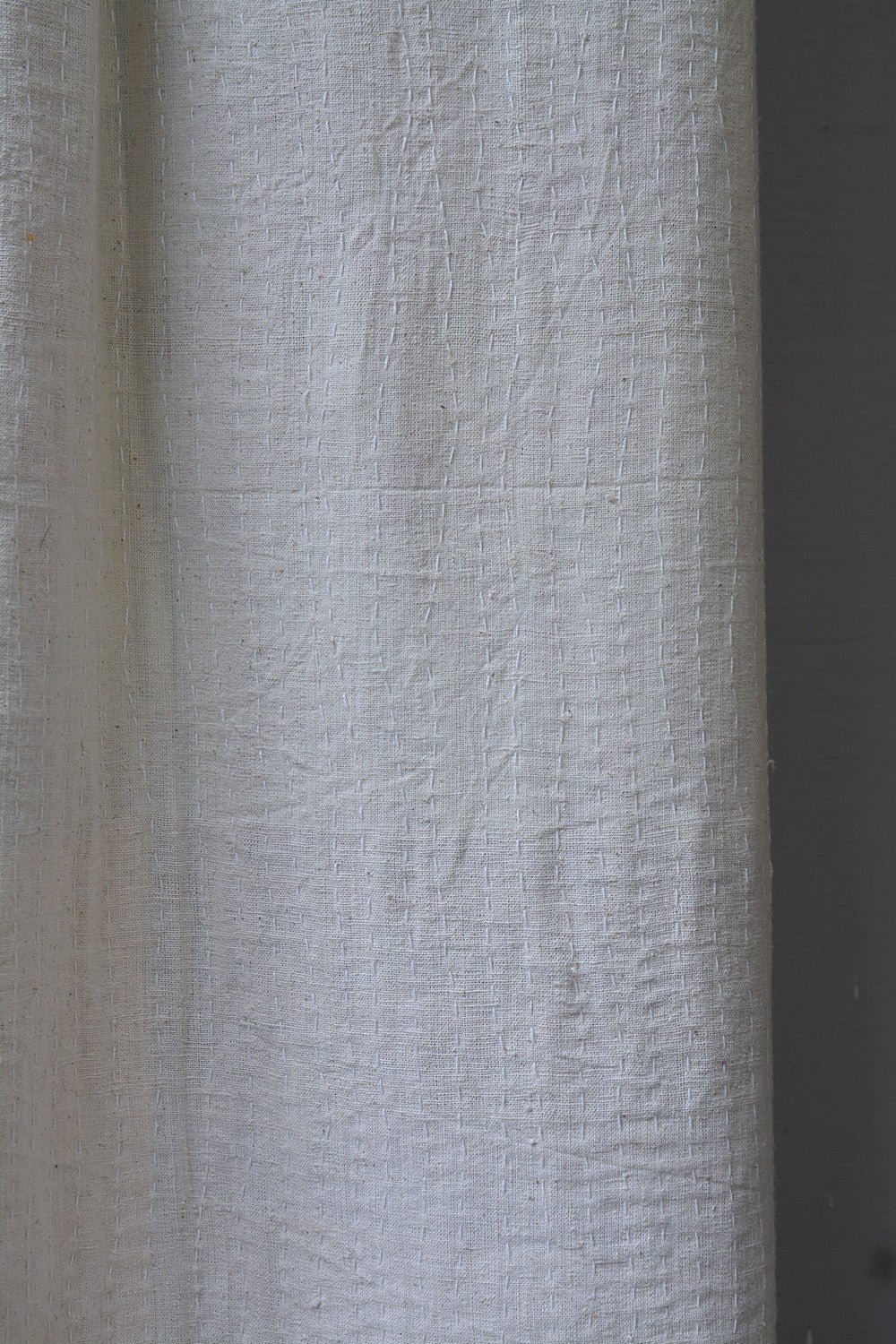 Hand-Quilted Khadi Bedspread | Stitch | 90” x 112” - metaphorracha