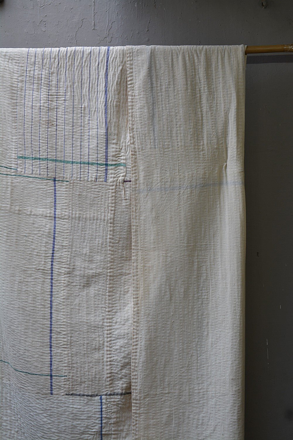 Handmade Cotton Upcycled Quilt - 60"x 90" - metaphorracha