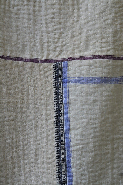 Handmade Cotton Upcycled Quilt - 60"x 90" - metaphorracha