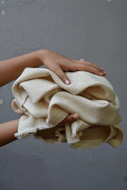 Handwoven Cotton Waffle Towels - metaphorracha