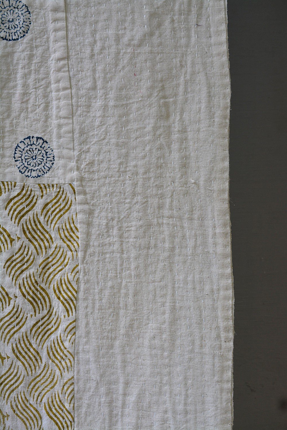 Iruppu - Block Printed Quilt (90"x 108") - metaphorracha