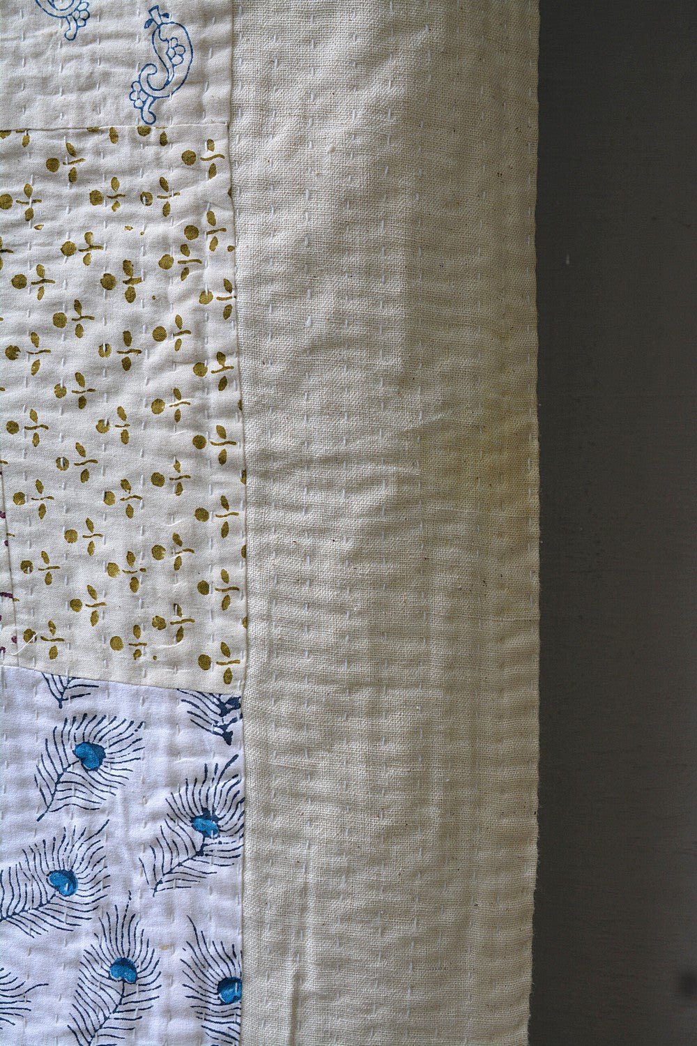 Jog - Block Printed Quilt (66"x 90") - metaphorracha
