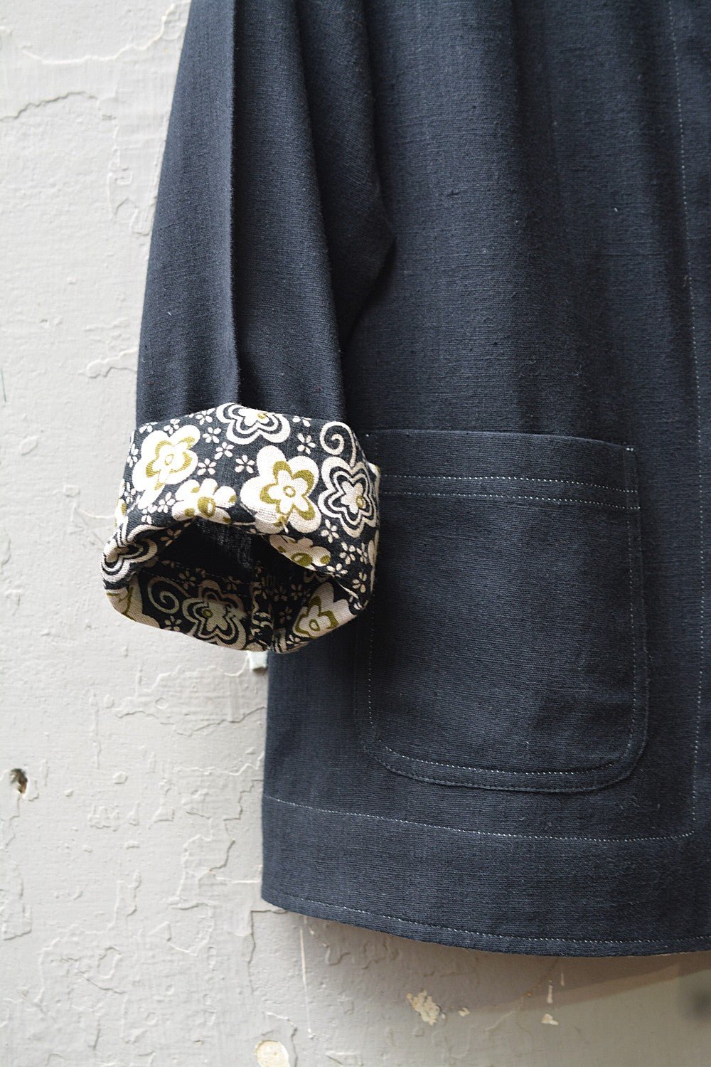 Kappu Khadi Jacket - metaphorracha